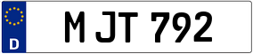 Trailer License Plate